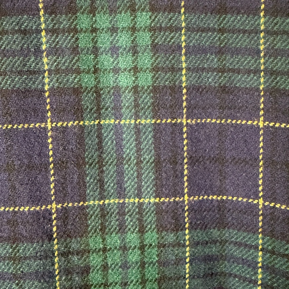 Vintage Jaclyn Smith Classic Green and Blue Plaid Wool Blazer Tartan - Picture 4 of 7